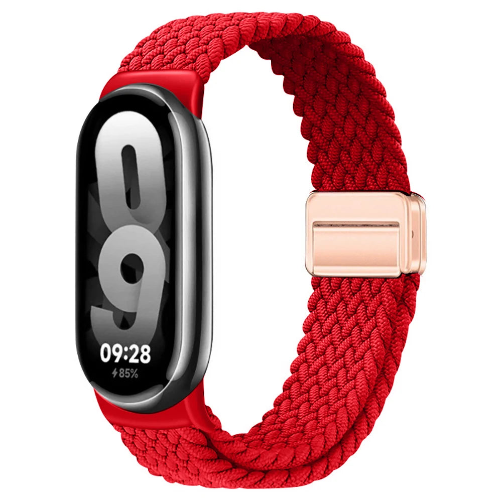 Bracelet magnétique pour Xiaomi Mi Band 10 9 8 Accessoires Bracelet en boucle tressée respirant Pulseira Correas Xiaomi Smart band 10 9 8