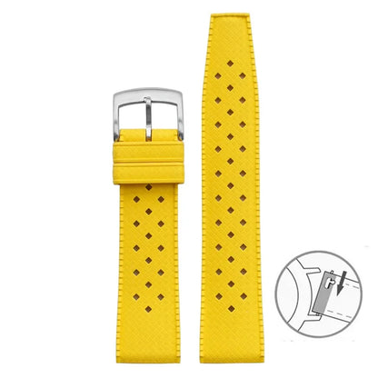 Bracelet de montre en caoutchouc fluoré, 20mm 22mm, libération rapide, Sport, étanche, FKM, pour hommes et femmes, bracelet de remplacement pour Seiko pour Citizen