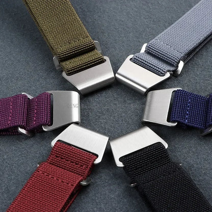 Cinturino in Nylon Elastico per Orologio 18/20/22mm, Cinturino Universale Sportivo Francese Paracadute per Uomini e Donne, Braccialetto per Smartwatch