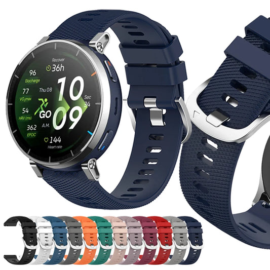 Bracelet en Silicone 20mm 22mm pour Huami Amazfit Active 3 2/Active Max Sports Band BALANCE 2 BIP 3 6 5 GTS 4 mini GTR 3 Pro