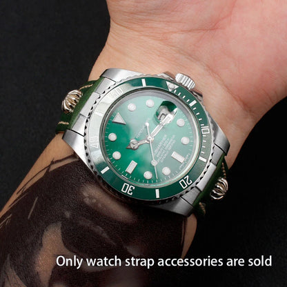 Attacco finale curvo per cinturino di orologio Rolex, cinturino di orologio Submariner, cinturino in gomma o pelle, connessione senza soluzione di continuità, 2 pezzi, 20 mm, 21 mm