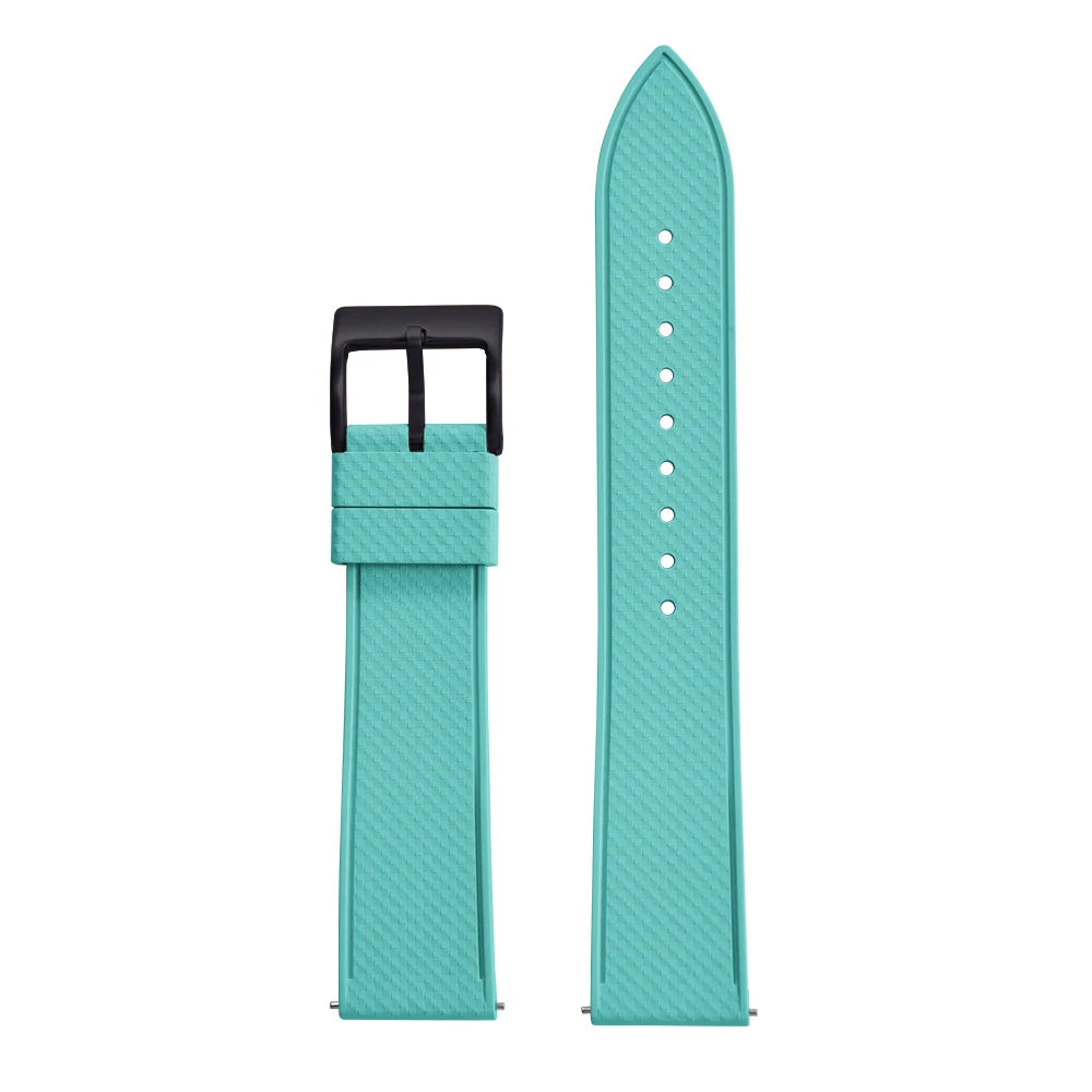 Premium FKM Rubber Watch Band 20mm 22mm Quick Release Diving Waterproof Watch Straps Soft Durable Unisex FPM Bracelets