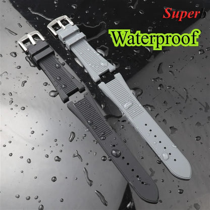 25x13mm Waterproof Silicone Strap for Patek Philippe Nautilus Series 5711 5726 5712, Rubber Watch Band, Concave Interface