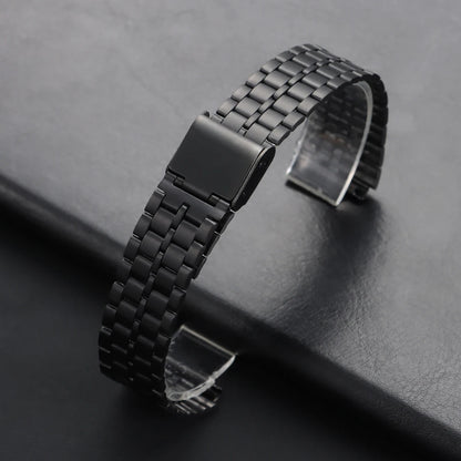 Unisex stainless steel watch band, 18mm, for CASIO F91W F105 F108 A158 A159 A168 AE1200 1300, Ultra-thin