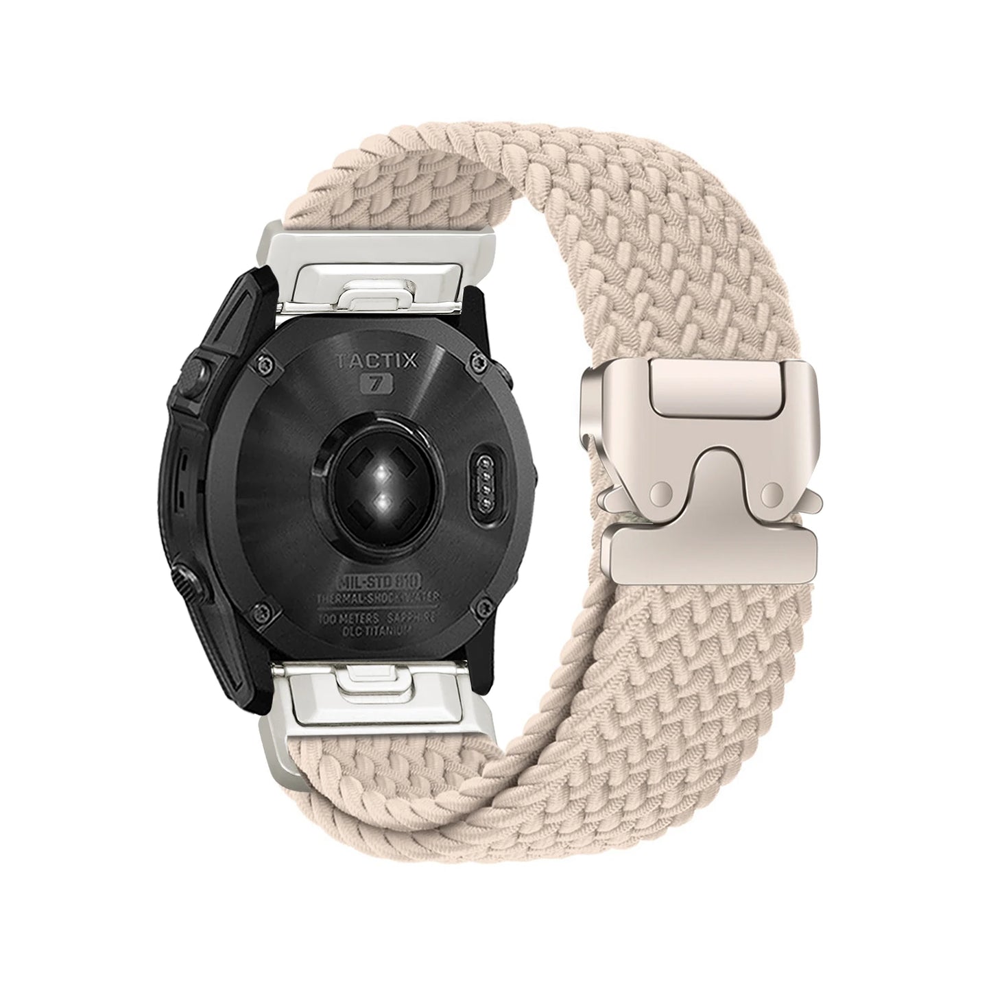 Cinturino per orologio elastico in nylon QuickFit 20/22/26 mm per Garmin Fenix 8/7/6/5 Forerunner 965/955/945 Instinct Tactix