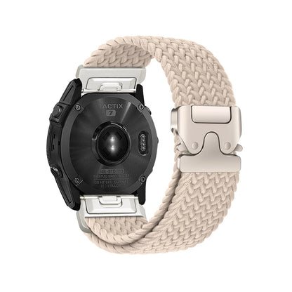 Cinturino per orologio elastico in nylon QuickFit 20/22/26 mm per Garmin Fenix 8/7/6/5 Forerunner 965/955/945 Instinct Tactix