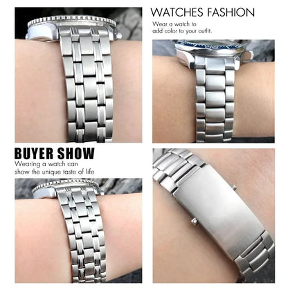 Bracelet De montre en acier inoxydable 316L, 20mm 22mm, adapté au bracelet Omega Seamaster 300 De Ville Speedmaster Planet Ocean 600