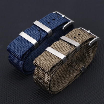 Cinturino per orologio in nylon intrecciato in tessuto resistente ad alta densità di alta qualità 20 mm 22 mm, cinturino per orologio sportivo in nylon morbido e spesso, accessori