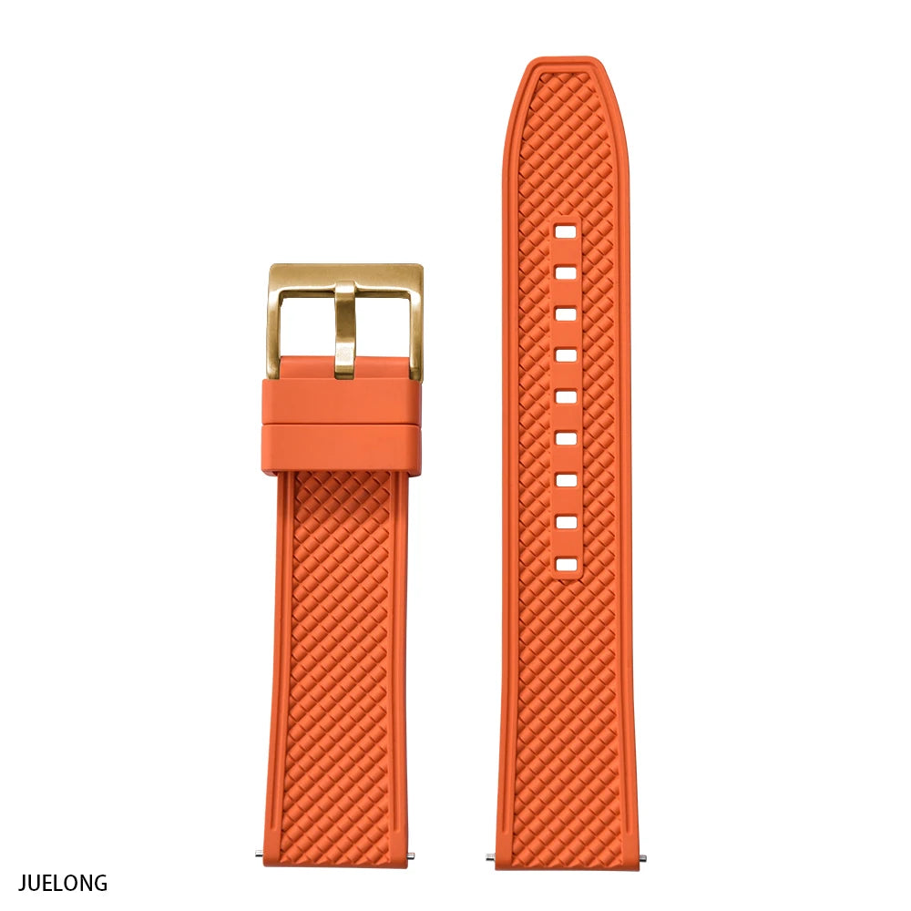 Nouveau Design HAISCH FKM bracelet de montre en caoutchouc 18mm 20mm 22mm 24mm forme de balle bracelets de montre à dégagement rapide bracelets de plongée étanches