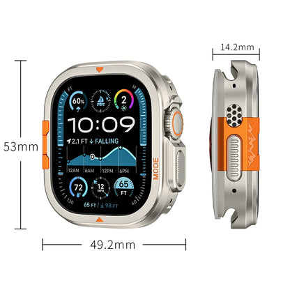Boîtier en alliage pour Apple Watch 49mm 46mm 45mm 44mm, coque de montre en métal pour IWatch Ultra 3 2 1 Series 11 10 9 8 7 6 5 4 SE3