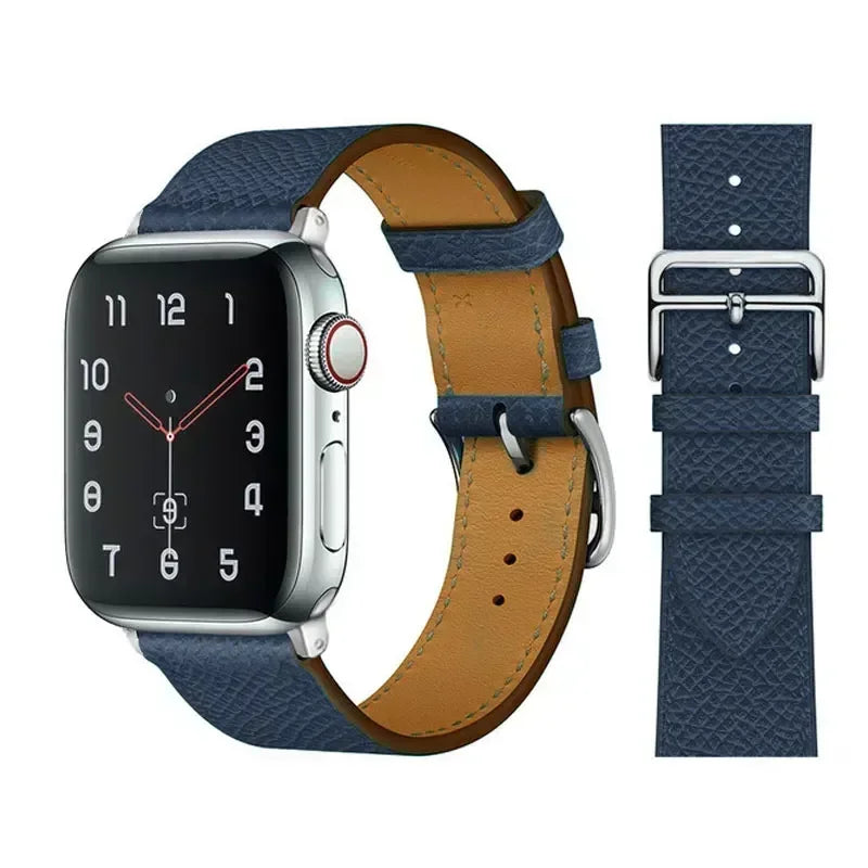 Bracelet de montre en cuir pour bracelets de montre Apple 46mm 44mm 41mm 45mm 38-42mm 40mm 49mm bracelet iWatch série 10-Ultra 9-8-7-SE-6-5-4-3