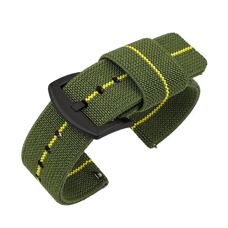 Bracelet de montre en Nylon 18mm 20mm 22mm 24mm bracelet élastique tissé armée pour Seiko bracelet à dégagement rapide bracelet de montre de Sport militaire pour hommes