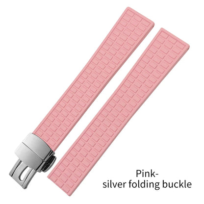 Cinturino per orologio in gomma fluorurata FKM morbida di alta qualità, 19 mm, cinturino di ricambio per Patek Philippe Aquanaut Luce 5067 5068 5072 PP, orologio da donna