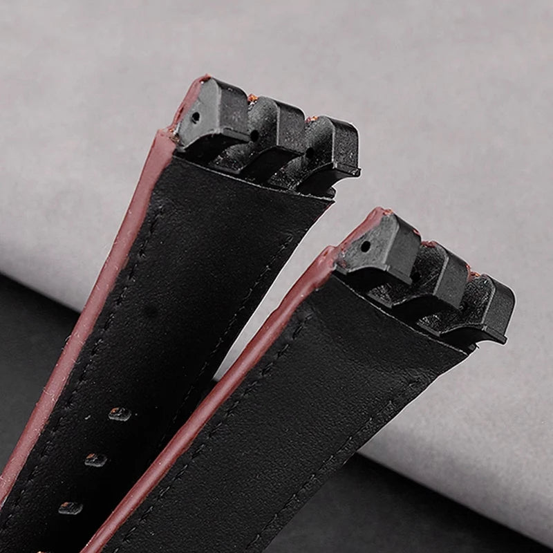 Bracelet de montre en cuir de vache, 22mm, noir, marron, bleu, blanc, avec outils, pour Swatch SVGK407 SVGK406 SVGK409 SVGK403