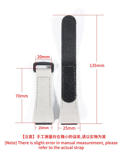 Pour Richard Mille toile de Nylon 25mm 4 étoiles tournevis Anti-allergie bracelets de montre RM50 53 série remplacer bracelet de montre pratique