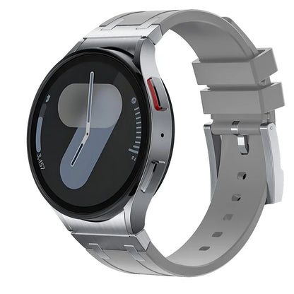 Bracelet de sport en silicone sans interstice pour hommes, compatible Samsung Galaxy Watch 7 40mm 44mm, 6 4 Classic 46 47mm, 42 43mm, 5 Pro 45mm