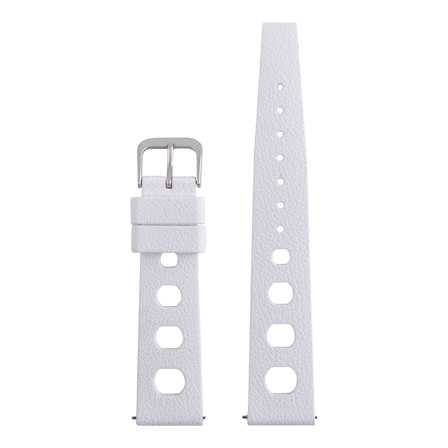 Nuovo cinturino per orologio a sgancio rapido Tropical Waffle CTS bianco FKM da 20 mm e cinturino per orologio subacqueo in gomma fluorocarbonica tradizionale da 22 mm