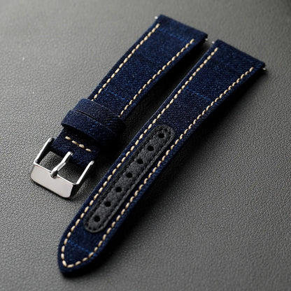 Handmade Formal Soft Quick Release Retro Style Men's Leather Watch Strap 18 19 20 21 22MM