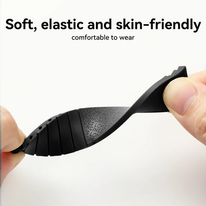 Bracelet de montre en caoutchouc de 21 mm pour la collection Longines Conquest – Bracelet de remplacement élastique souple