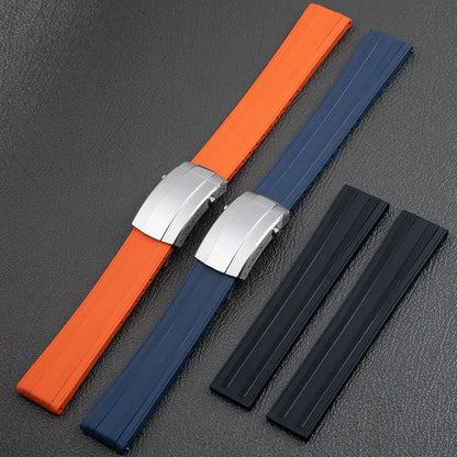 FKM Fluoro Rubber Watch Strap GTS Adjustable Soft Quick Release 18/19/20/21/22mm for Breitling/Omega, Diving Strap