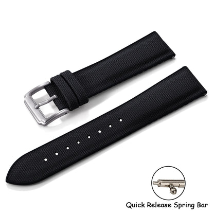 Bracelet de montre en tissu voile de qualité 18/19/ 20/21/22mm, en caoutchouc de Silicone, en Nylon, en tissu à dégagement rapide, ceinture universelle