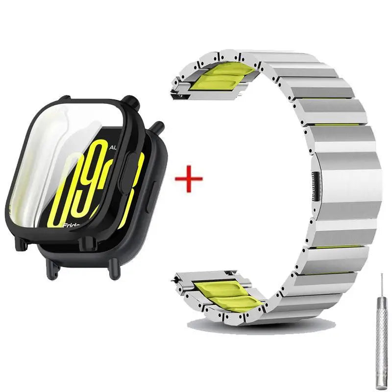 Case + Strap for Redmi Watch 6/5/4 3Active 5Active 3Lite 3Active, replaceable strap