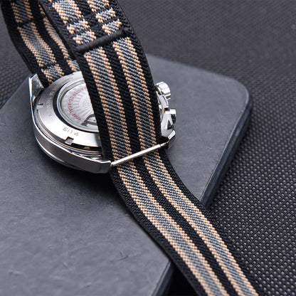 Bracelet de montre élastique en Nylon, 20mm 22mm, pour Delugs, bracelet à boucle à crochet Anthracite, réglable, confortable, bracelet de remplacement pour montre de sport