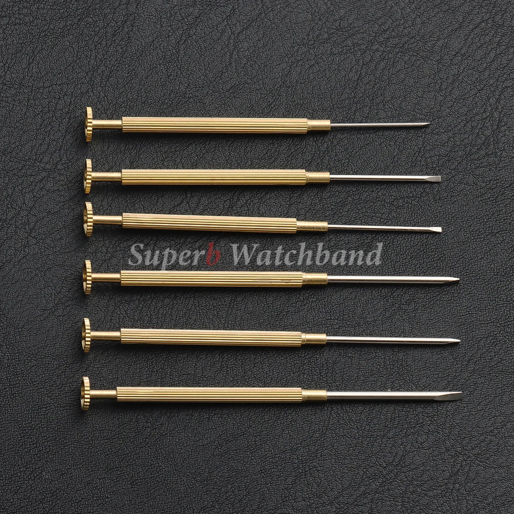 Slotted metal screwdriver for Rolex 0.8mm 1.0mm 1.2mm 1.4mm 1.6mm 1.8mm watch repair tools remove install screws watchmaker set