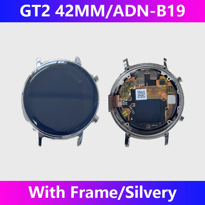 Pour Huawei GT2 assemblage d'écran avec cadre GT2 42/46MM écran de montre LTN-B19 écran d'affichage