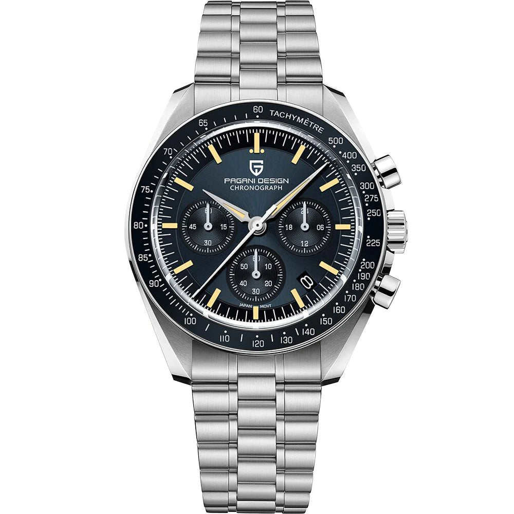 Orologio da uomo Moon 40mm con cronografo al quarzo - PAGANI DS N Tribute CK2998 Retro Sport