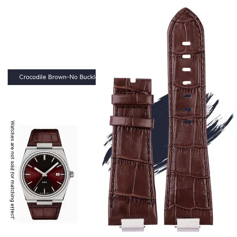 Pour Tissot 1853 Super Player PRX série T137.410/T137.407 bracelet de montre en cuir véritable T137 bracelet de montre en cuir surélevé pour hommes 12mm