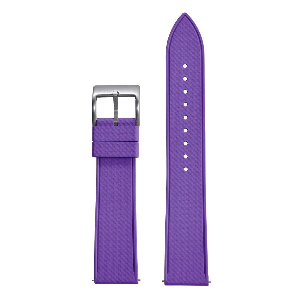 Premium FKM Rubber Watch Band 20mm 22mm Quick Release Diving Waterproof Watch Straps Soft Durable Unisex FPM Bracelets