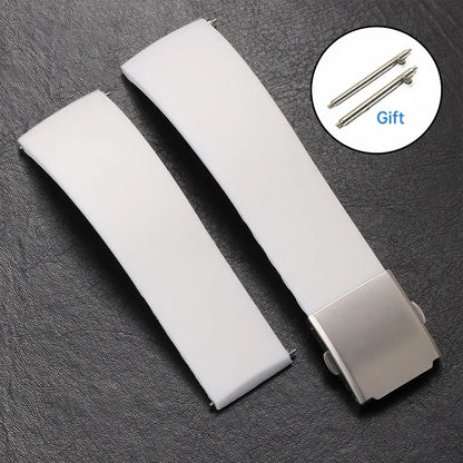 Cinturino in silicone morbido per Huawei GT3/4/5 da 18 mm, 20 mm, 22 mm, 24 mm, per uomo e donna, cinturino a sgancio rapido, cinturino universale in gomma