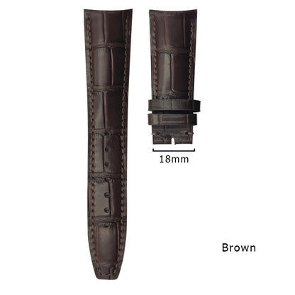 Curved end watch strap for IWC PILOT Portugieser Portofino 20mm 21mm 22mm genuine calfskin watchband high quality cowhide strap