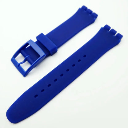 Cinturino per orologio in silicone impermeabile per Swatch, in gomma morbida, da uomo e da donna, cinturino di ricambio da 16/17/19/20 mm, accessori