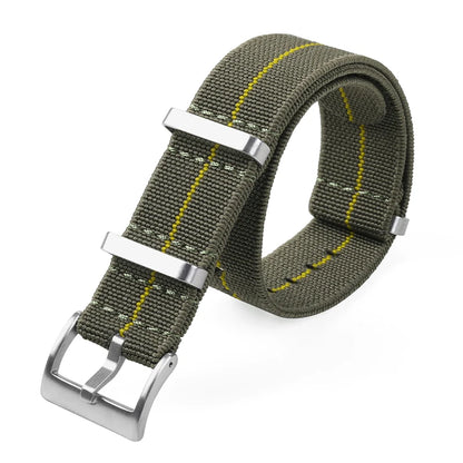 18/20/22mm Elastic Woven Nylon Watch Strap, Universal Breathable Comfortable Band for Omega Seiko IWC
