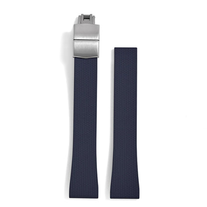 Original Stripess CTS FKM 20mm rubber watch strap for d-elug FKM CTS quick release watch strap silver butterfly buckle cut to size