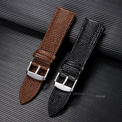 Cinturino per orologio in pelle bovina con motivo lucertola, per Seiko, da donna e da uomo, 14mm 15mm 16mm 18mm 19mm 20mm 21mm 22mm