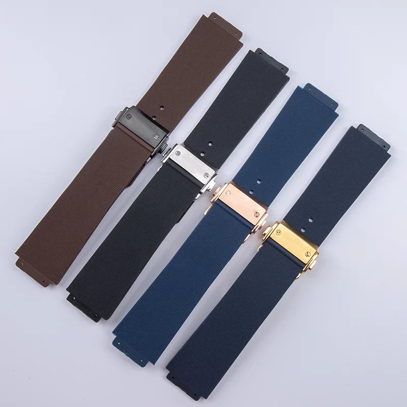 13x20 16x21 16x23 19x26mm pour Hublot Big Bang classique Fusion Bracelet de montre élastique homme femmes Bracelet accessoires de remplacement