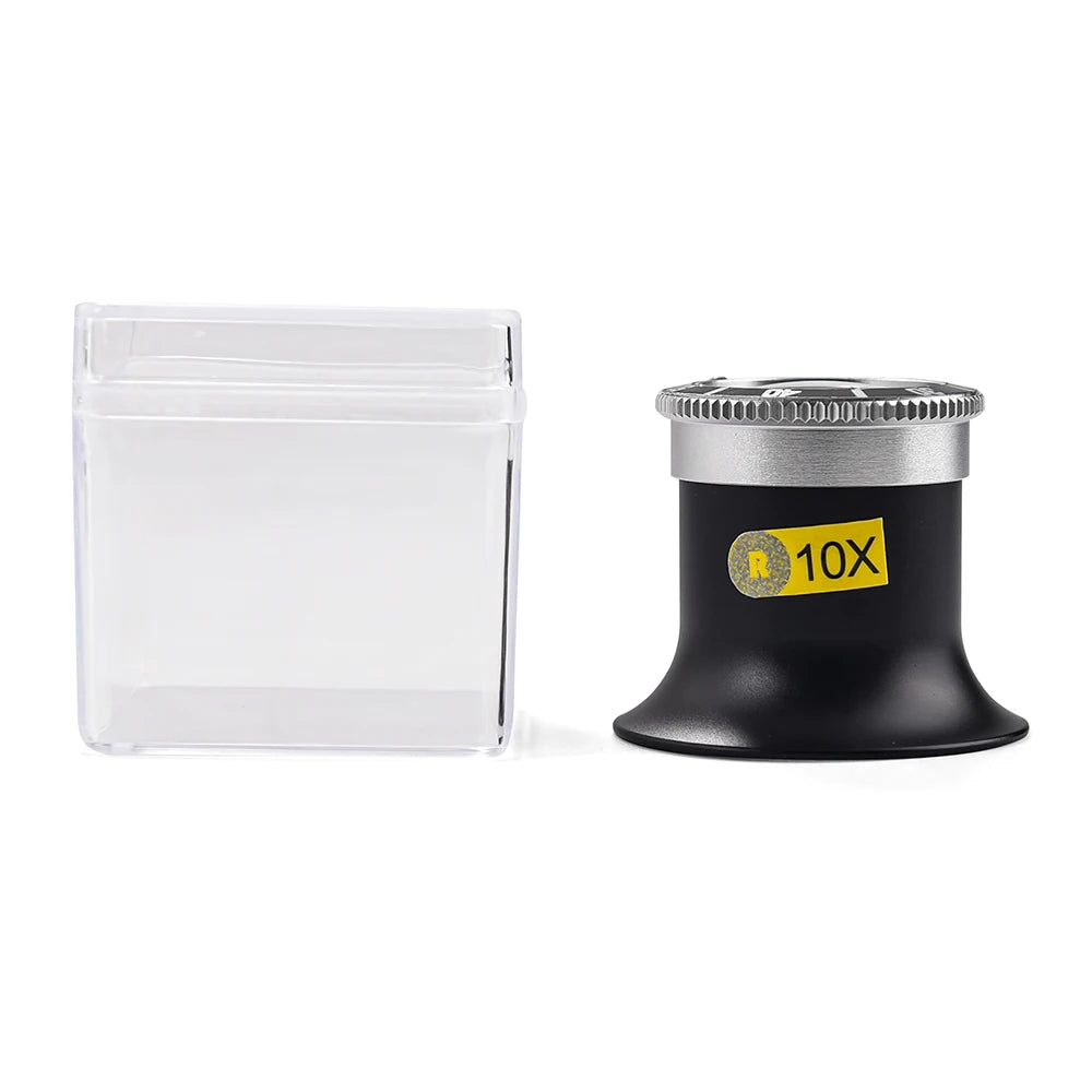 Lente d'ingrandimento per la riparazione di orologi 5X 10X 20X Strumento portatile Lente d'ingrandimento monoculare Strumento per gioiellieri Lente d'ingrandimento Strumenti