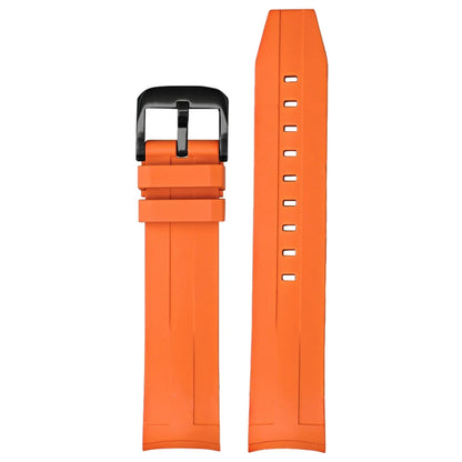 Bracelet de montre à extrémité incurvée en fluorocarbone FKM, 21mm, pour Tissot Seastar T120, en caoutchouc souple, résistant à la chaleur, pour hommes, Bracelet de plongée