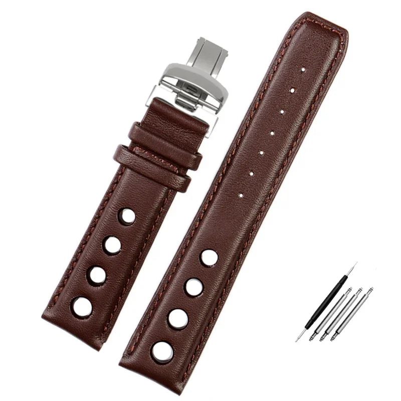Bracelet en cuir véritable pour montre de sport Tissot 1853, Racing PRS516 T91 1853, couche supérieure en cuir de vache, 20mm, accessoires de bracelet Chopin