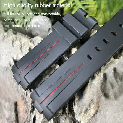 Cinturino per orologio in gomma, 22mm 24mm 21mm 23mm, per SEIKO 5 SKX Citizen Longines HUAWEI Rolex DEEPSEA, braccialetto sportivo impermeabile in silicone