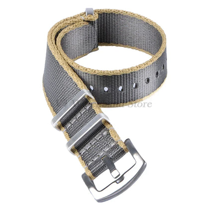 18mm 20mm 22mm Soft Nylon Strap Military Watchband for Samsung Galaxy Nylon Strap for Omega Seamaster 007