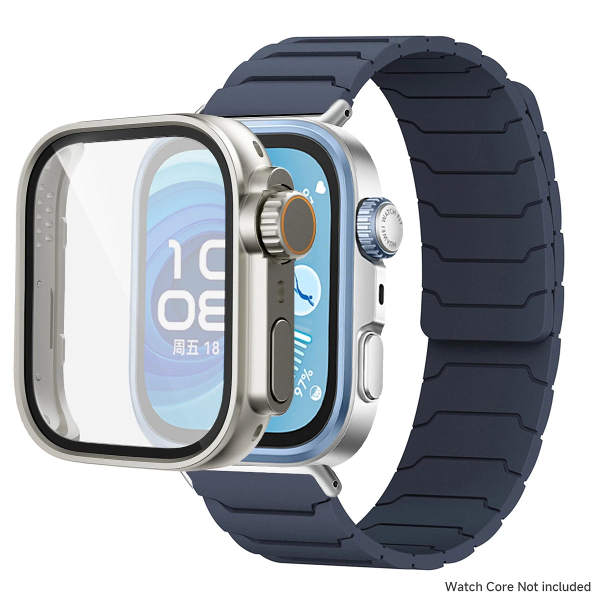 Étui + bracelet pour Huawei Watch Fit 5 4/4 Pro, bracelet en Silicone souple anti-transpiration pour Huawei Fit 3 ToUltra Cover