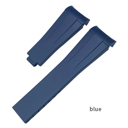 Natural Rubber Watch Strap, 18mm 19mm 20mm 21mm 22mm, Sport, Diving, Silicone, for Rolex Submariner GMT Master Explorer