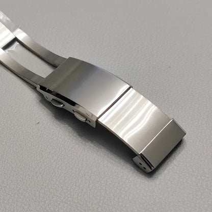 Пряжка из цельной нержавеющей стали 316L для застежки Seiko 18 мм 20 мм 22 мм, двойная кнопка блокировки, роскошная пряжка для дайверских часов, металлические аксессуары для часов