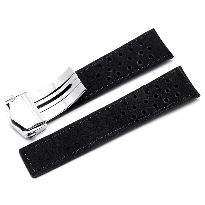 Bracelet en cuir véritable pour Tag Heuer Carrera Monaco Series, en cuir de vache givré, 20 22mm, bracelet universel, accessoires de montre