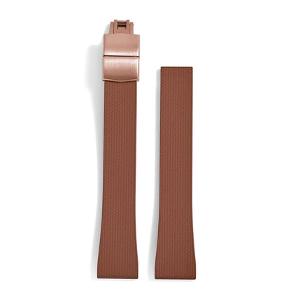 Original Stripess CTS FKM 20mm rubber watch strap for d-elug FKM CTS quick release watch strap silver butterfly buckle cut to size