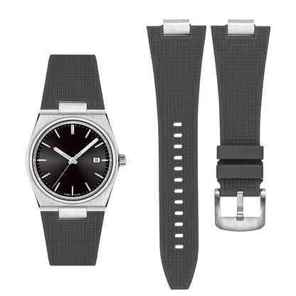 Bracelet de montre en Silicone 27mm pour Tissot PRX, Bracelet de montre FKM de haute qualité pour hommes